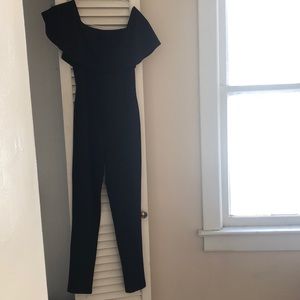 Fashion nova black off shoulder jumpsuit